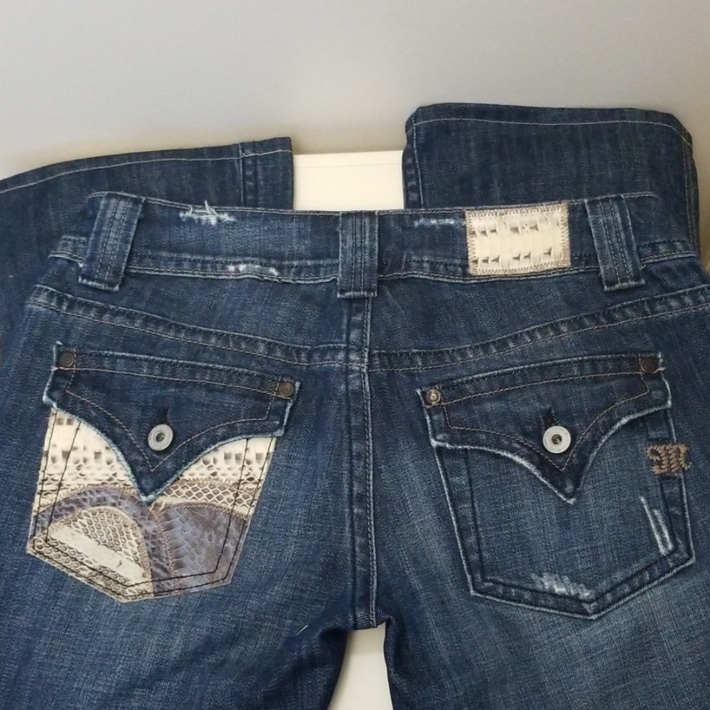 MissMe Snakeskin Embellished Jeans! JP4522B 28x31½